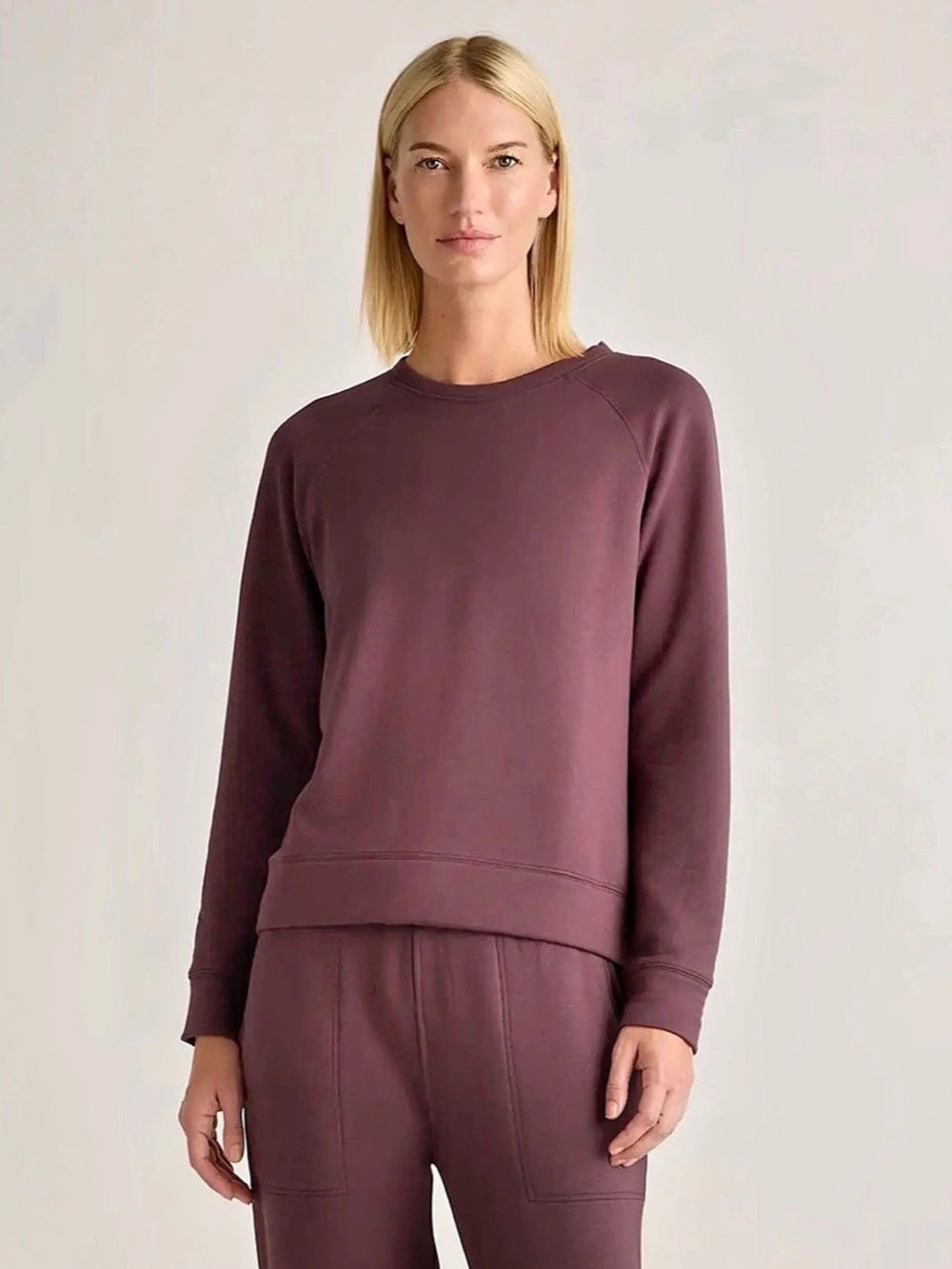 Quince Women's Sweatshirt in Purple Size Large Like New